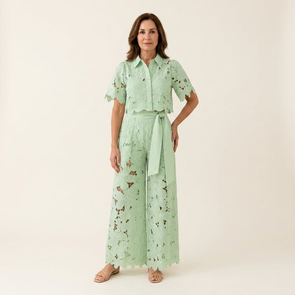 Adelina™ | Conjunto Bordado Calado de Verano