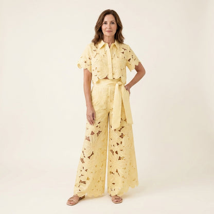 Adelina™ | Conjunto Bordado Calado de Verano