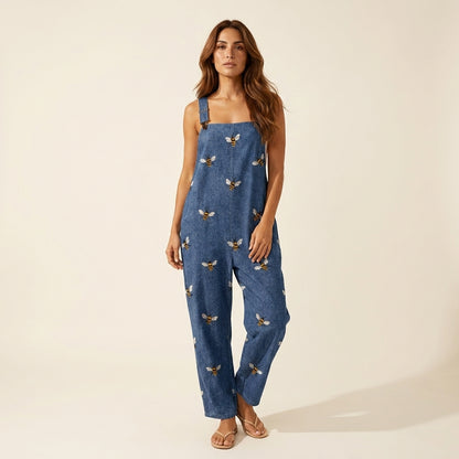 Isabela™ | Mono azul de abejas bordado