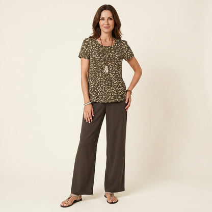 Carla™ | Conjunto Blusa y Pantalón Tono Natural