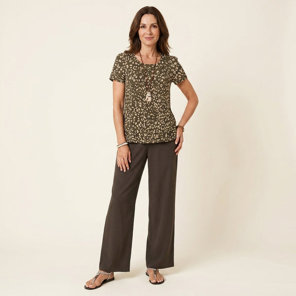 Carla™ | Conjunto Blusa y Pantalón Tono Natural