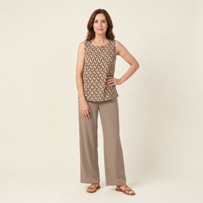 Vera™ | Conjunto Blusa y Pantalón Tono Tierra