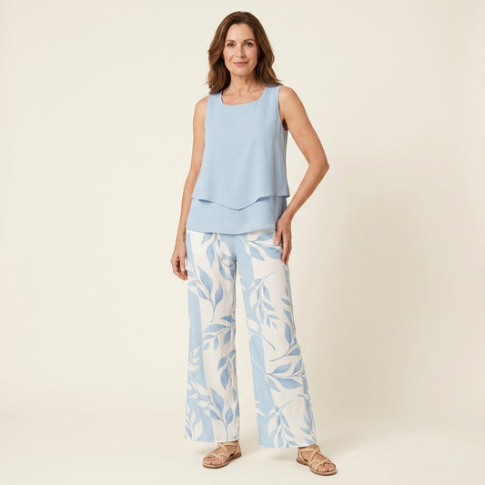 Aurelia™ | Conjunto Blusa y Pantalón Floral