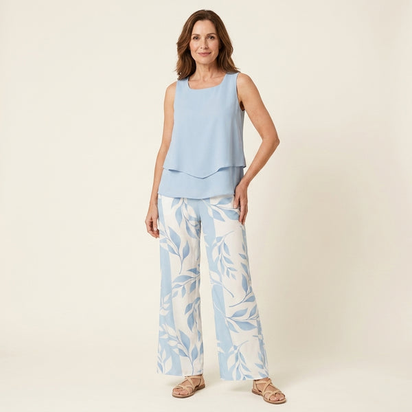 Aurelia™ | Conjunto Blusa y Pantalón Floral