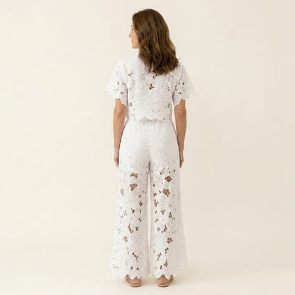 Adelina™ | Conjunto Bordado Calado de Verano