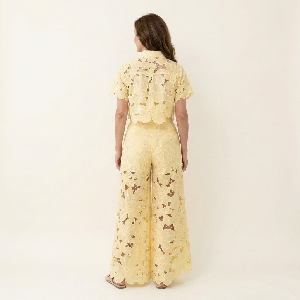 Adelina™ | Conjunto Bordado Calado de Verano