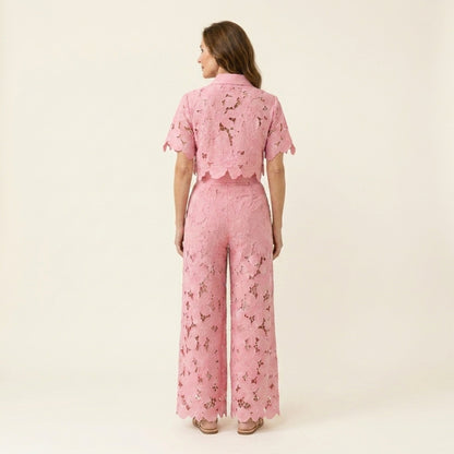 Adelina™ | Conjunto Bordado Calado de Verano