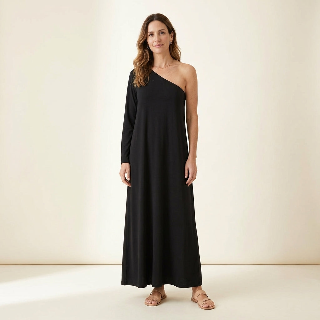 Lily™ | Vestido Maxi Asimétrico de un Hombro