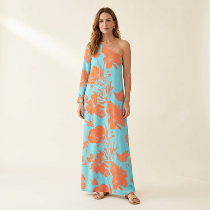Lily™ | Vestido Maxi Asimétrico de un Hombro