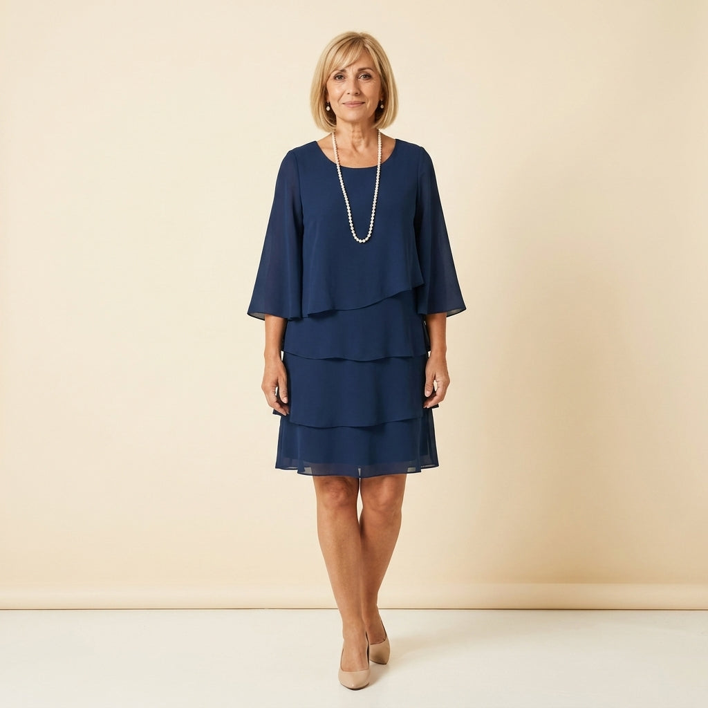 Elisa™ | Vestido Fluido de Manga