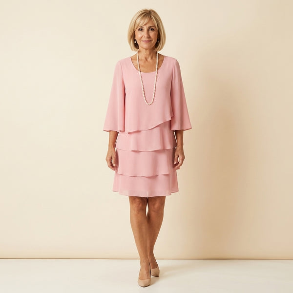 Elisa™ | Vestido Fluido de Manga