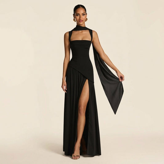 Tullulah™ | Vestido Maxi Corsé Espalda Lace-Up