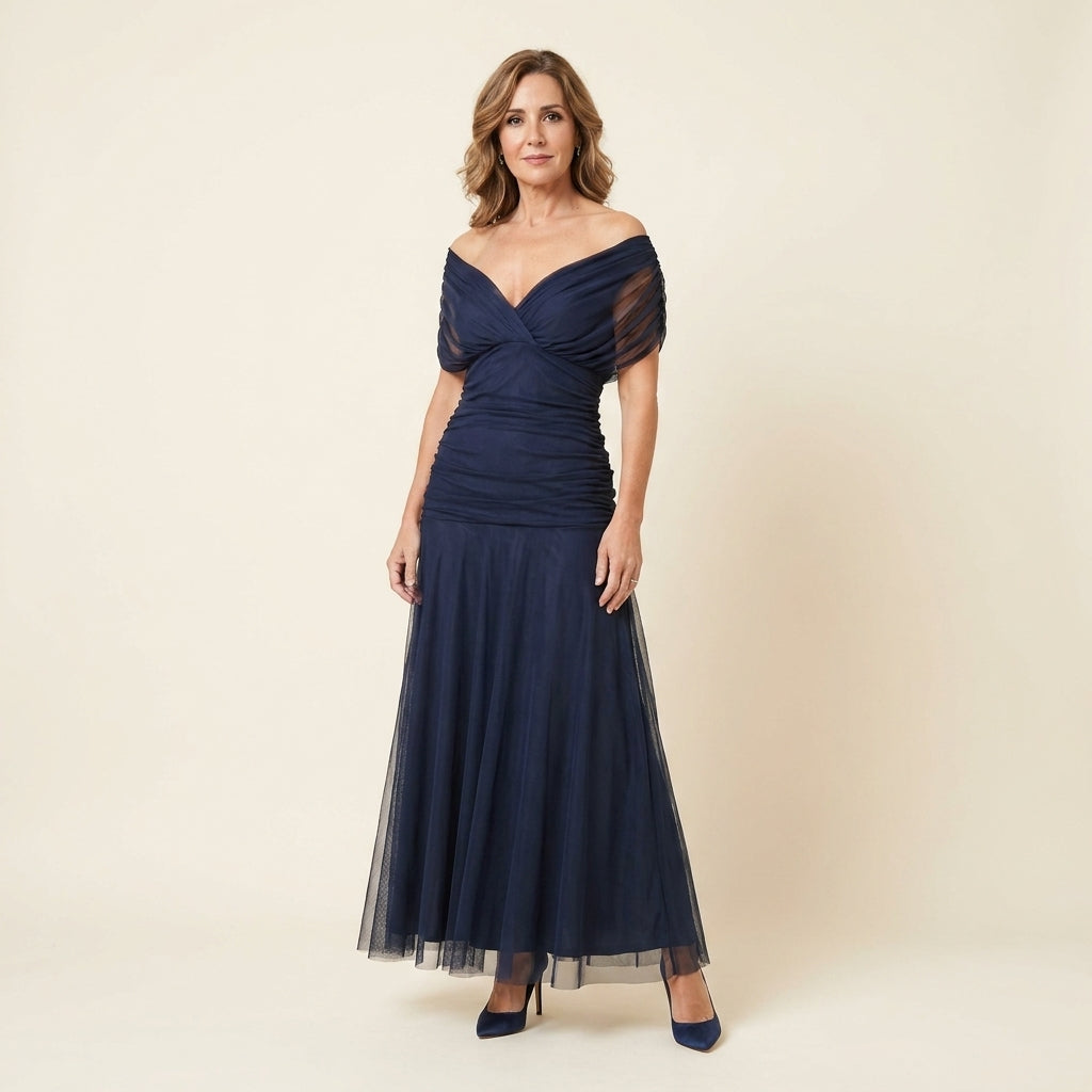 Carlota™ | Vestido Largo Drapeado