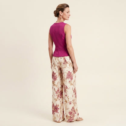 Vita™ | Conjunto Chaleco y Pantalón Floral