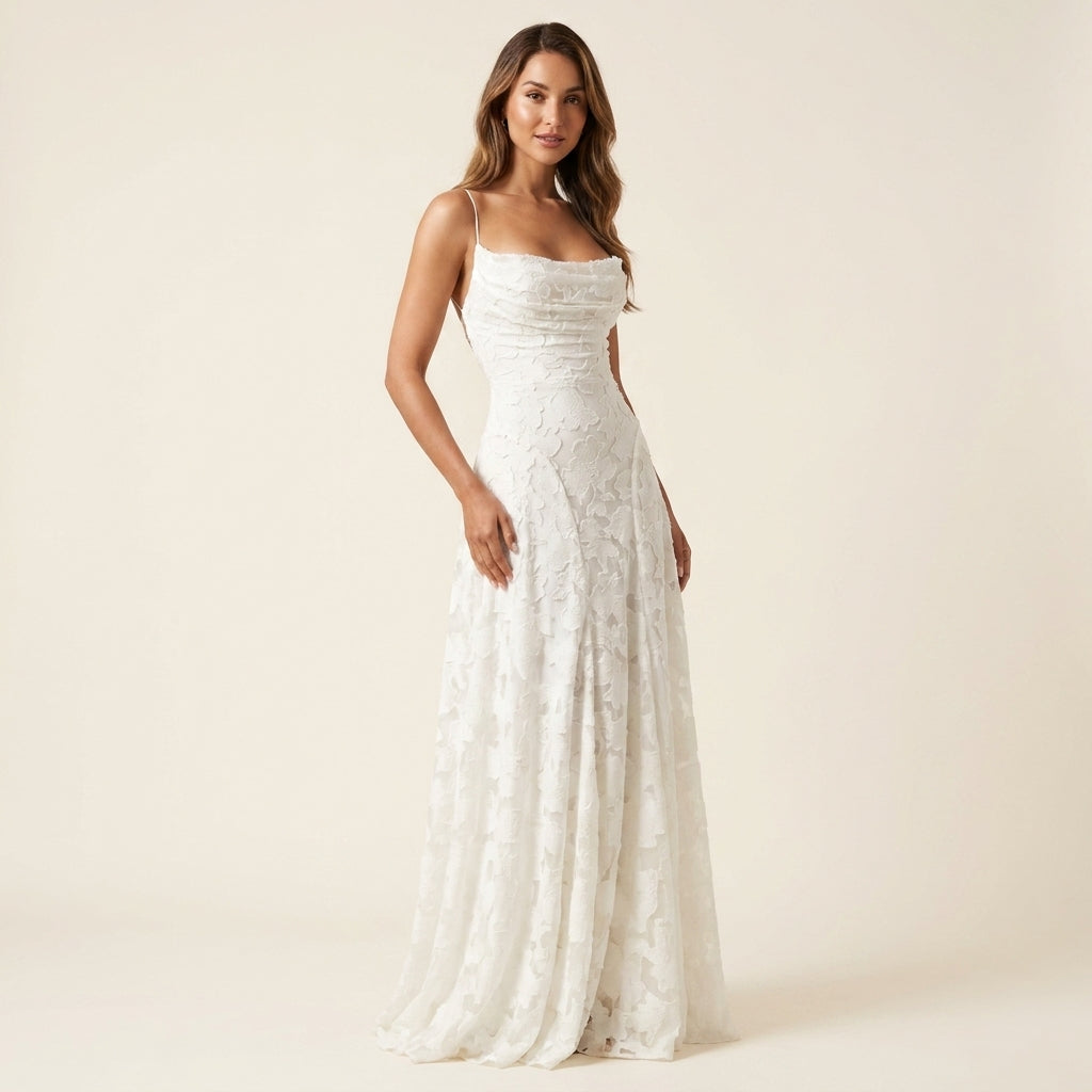 Serena™ | Vestido Maxi de Encaje Elegante