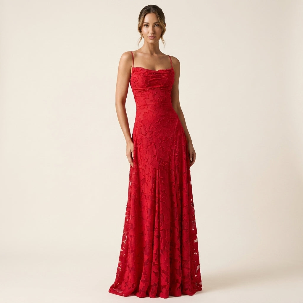 Serena™ | Vestido Maxi de Encaje Elegante