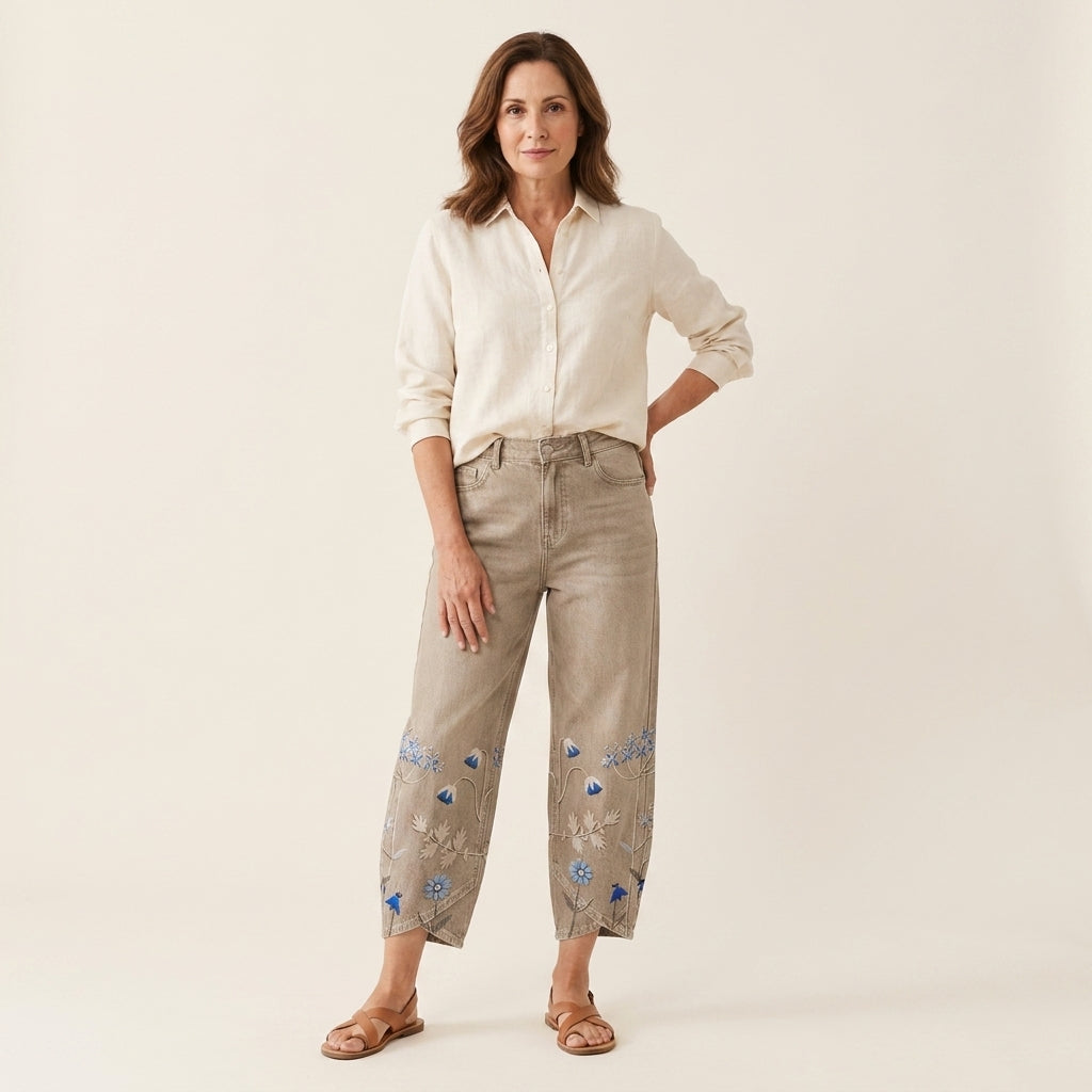 Aven™ | Pantalones Bombachos Bordados