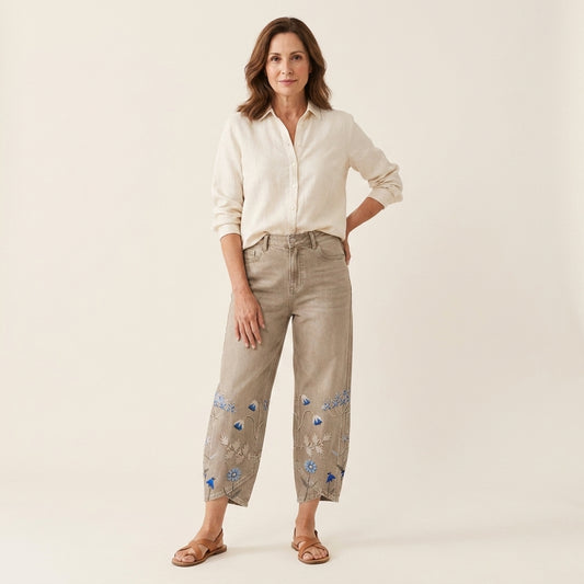 Aven™ | Pantalones Bombachos Bordados