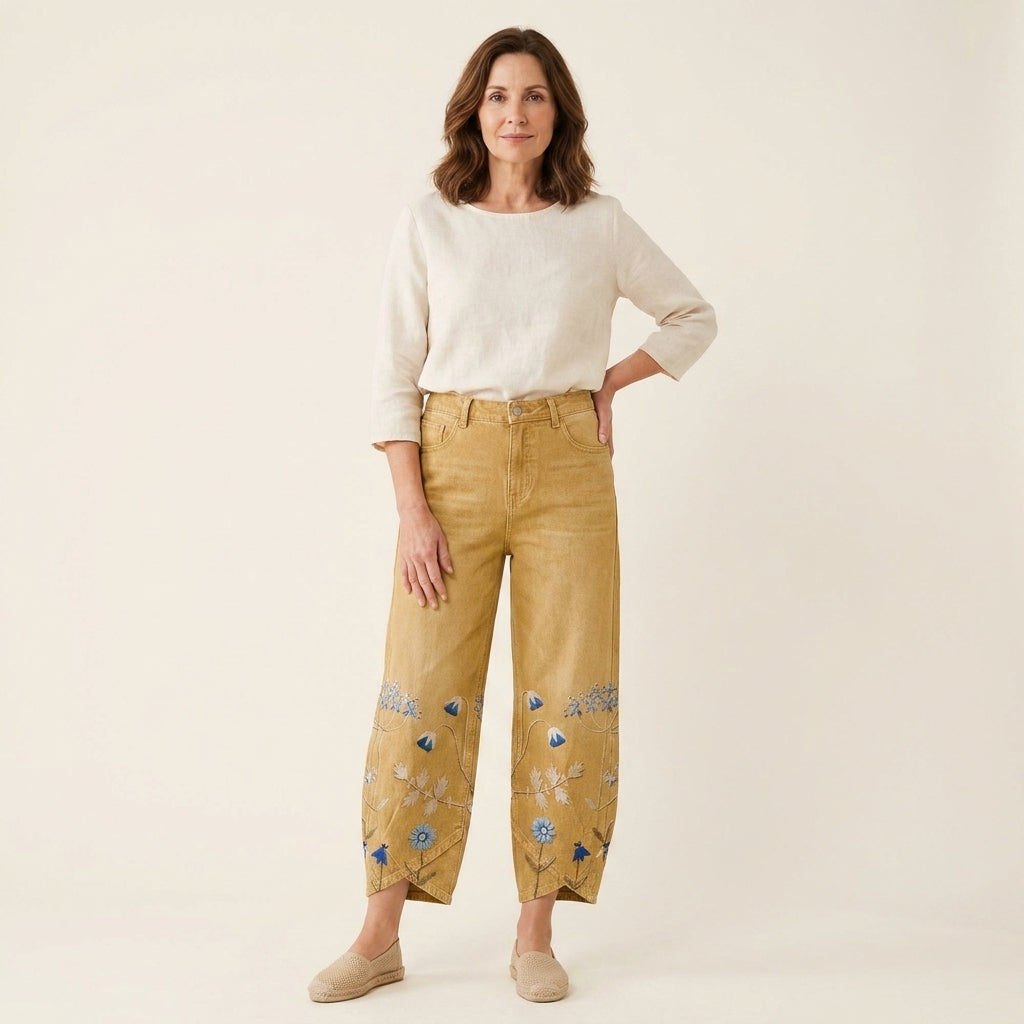 Aven™ | Pantalones Bombachos Bordados