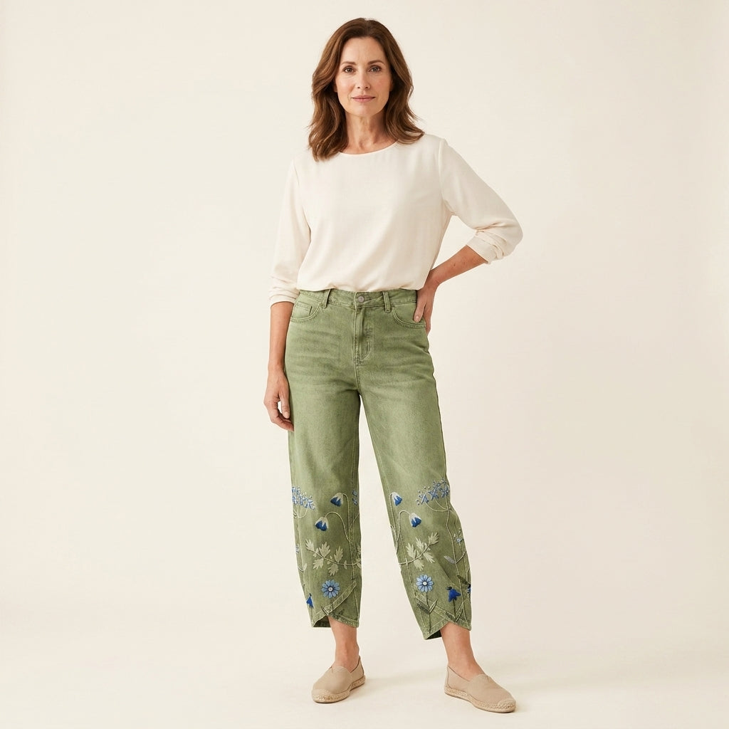 Aven™ | Pantalones Bombachos Bordados