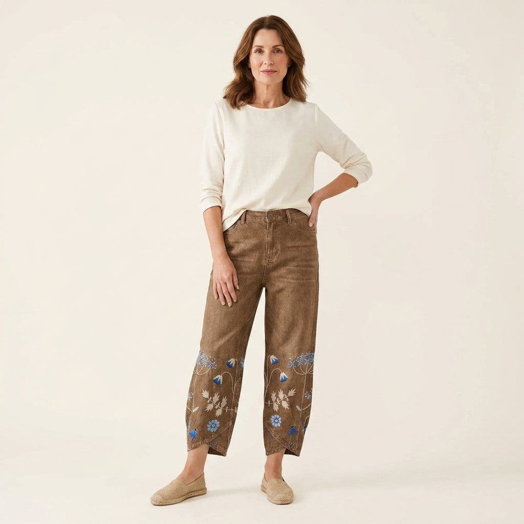 Aven™ | Pantalones Bombachos Bordados