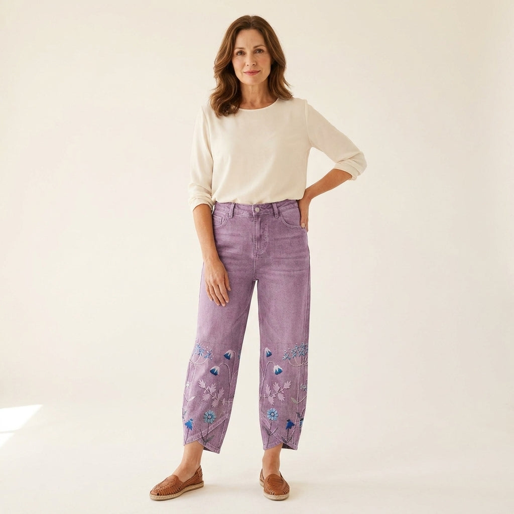 Aven™ | Pantalones Bombachos Bordados
