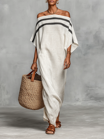 Aveline™ | Vestido Maxi Off-Shoulder