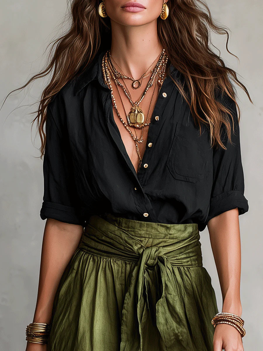 Milena™ | Vestido Maxi Asimétrico de Un Hombro