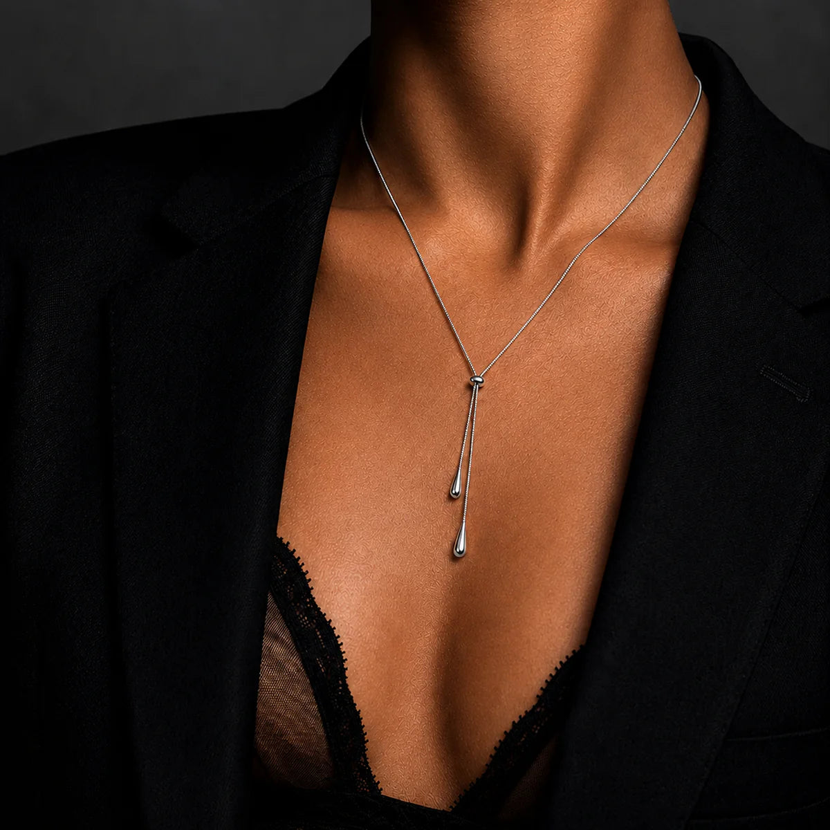Aurelia™ | Collar Lariat de Gota