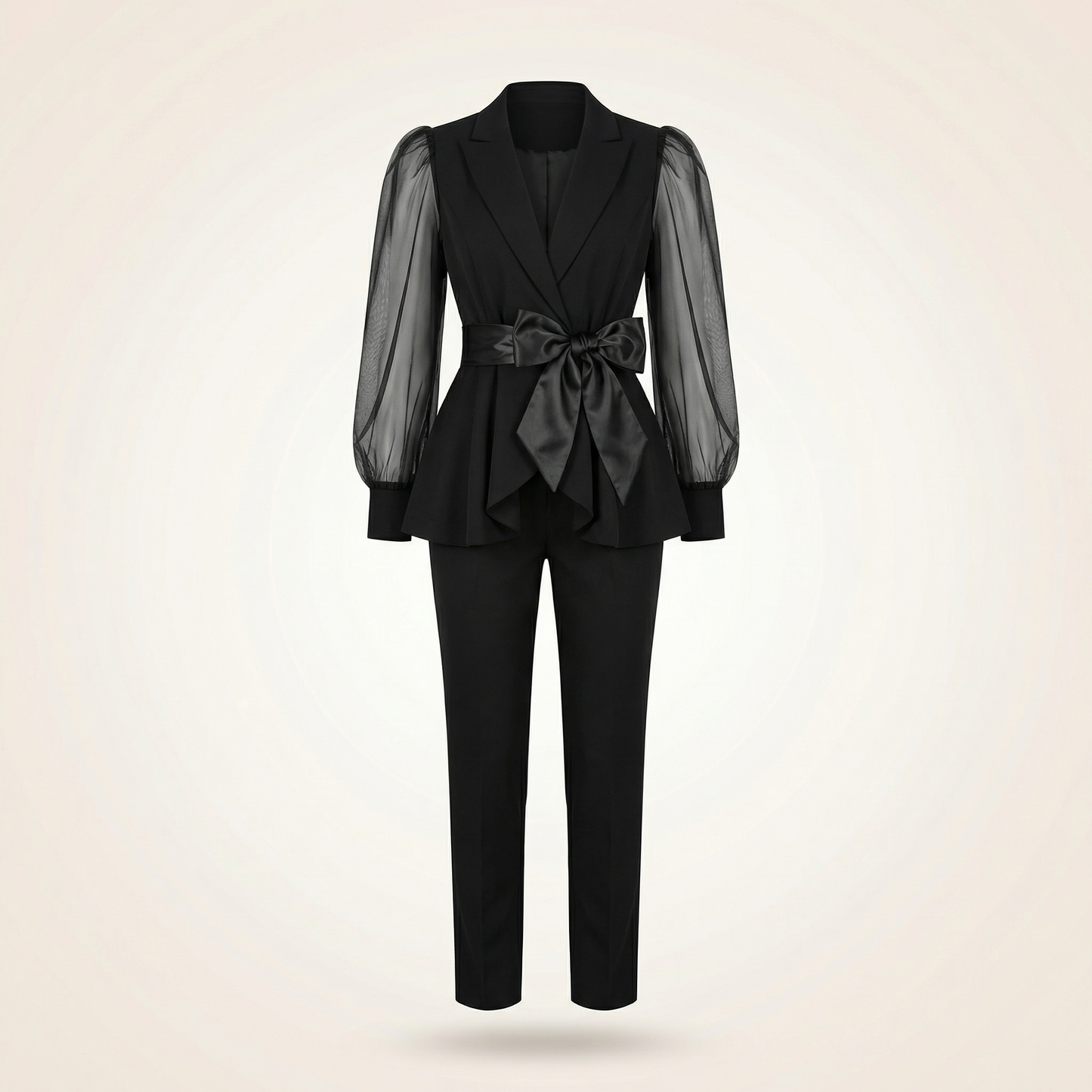 Valentina™ | Blazer con lazo y pantalón a juego