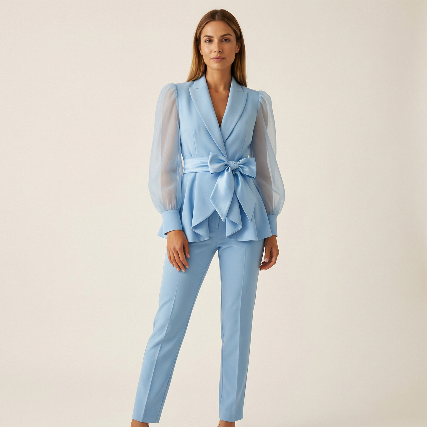 Valentina™ | Blazer con lazo y pantalón a juego