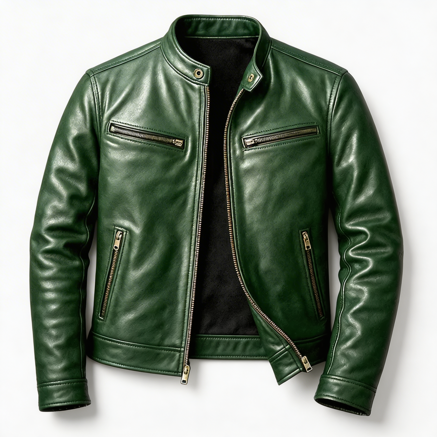 Hugo - Chaqueta de Cuero Vintage