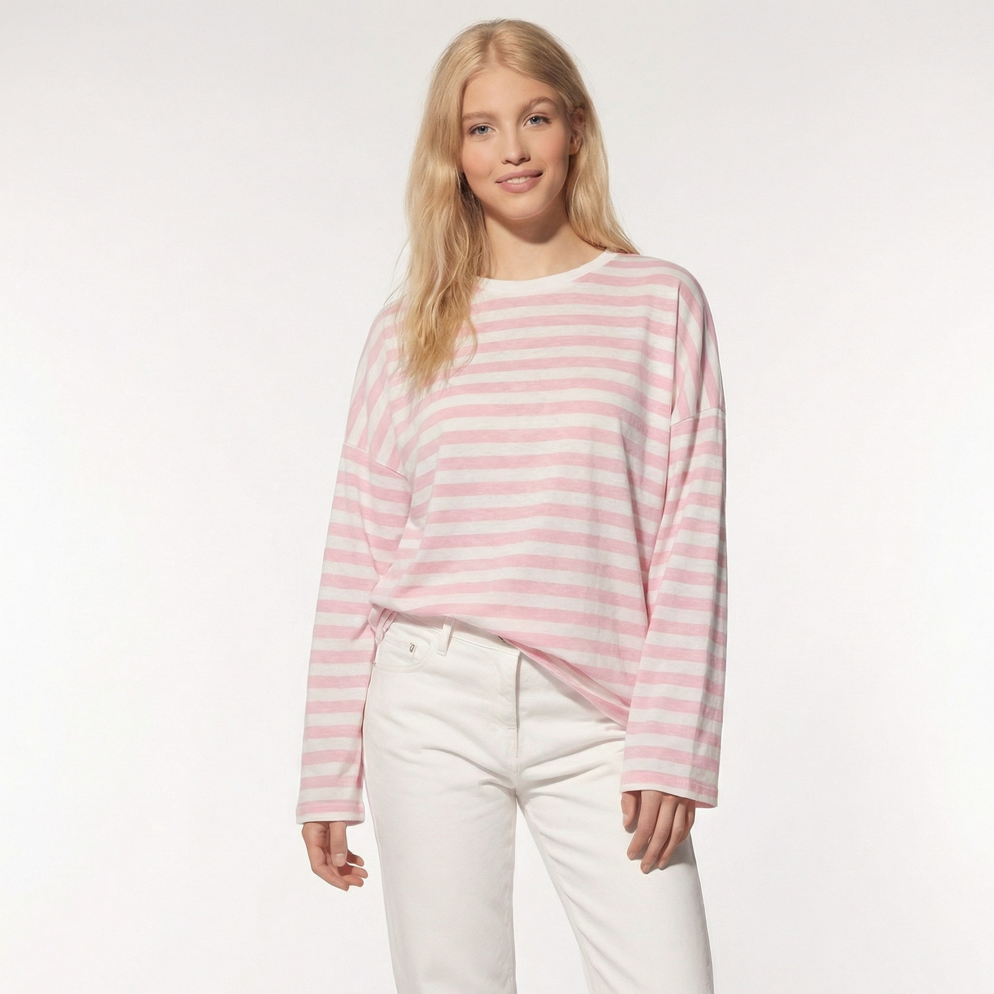 Alba™ | Camiseta Manga Larga de Rayas – Blossom