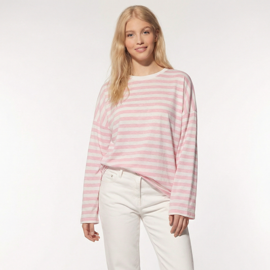 Alba™ | Camiseta Manga Larga de Rayas – Blossom