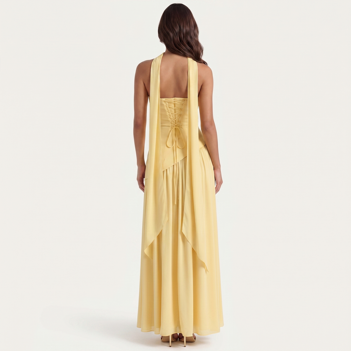 Serena | Vestido Largo de Gala con Corsé Estructurado y Abertura