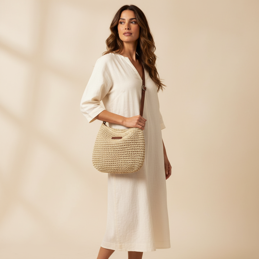 Kathy™ | Bolso de Rafia Elegante