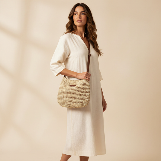 Kathy™ | Bolso de Rafia Elegante