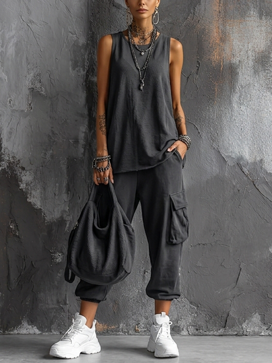 Elsa™ | Conjunto Casual con Bolsillos Cargo