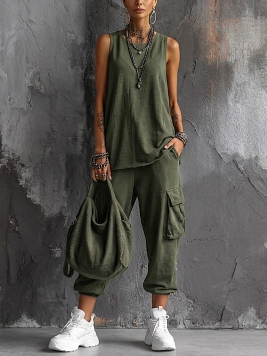 Elsa™ | Conjunto Casual con Bolsillos Cargo