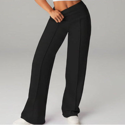 Lena- Pantalón Confort Elegance - Pierna Ancha Anti-Arrugas