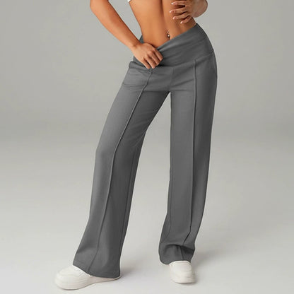 Lena- Pantalón Confort Elegance - Pierna Ancha Anti-Arrugas