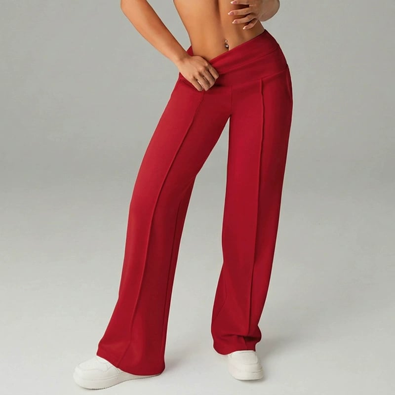 Lena- Pantalón Confort Elegance - Pierna Ancha Anti-Arrugas