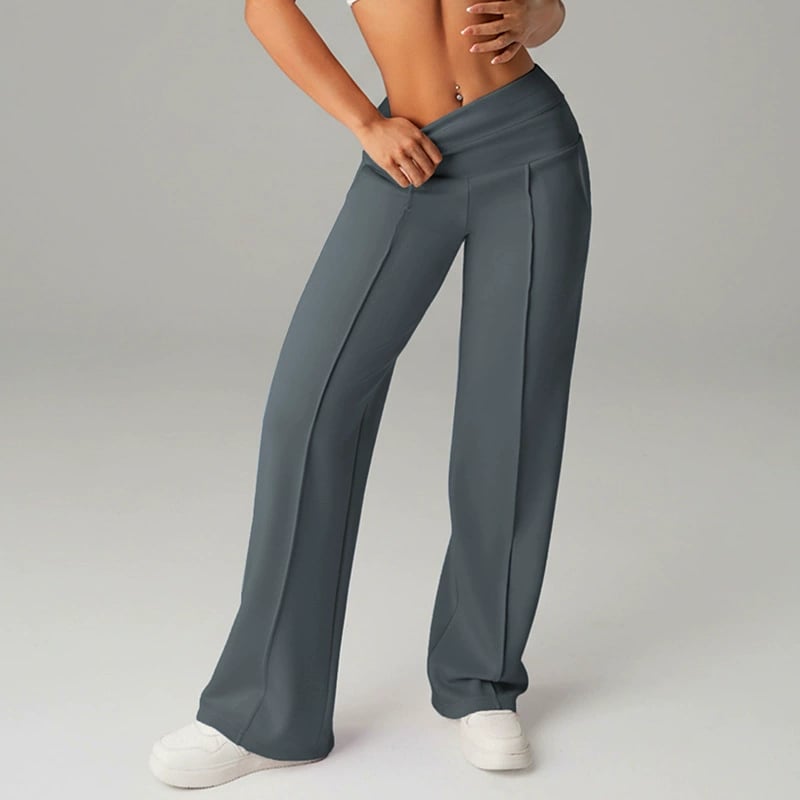 Lena- Pantalón Confort Elegance - Pierna Ancha Anti-Arrugas