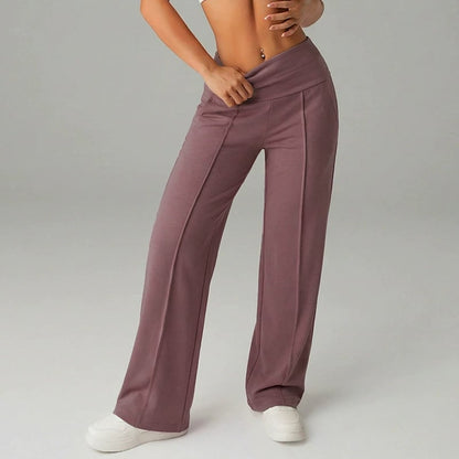 Lena- Pantalón Confort Elegance - Pierna Ancha Anti-Arrugas